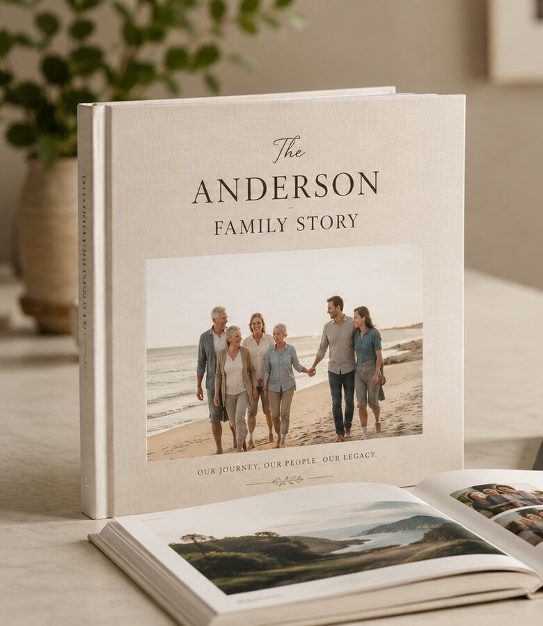 Premium hardcover memory book